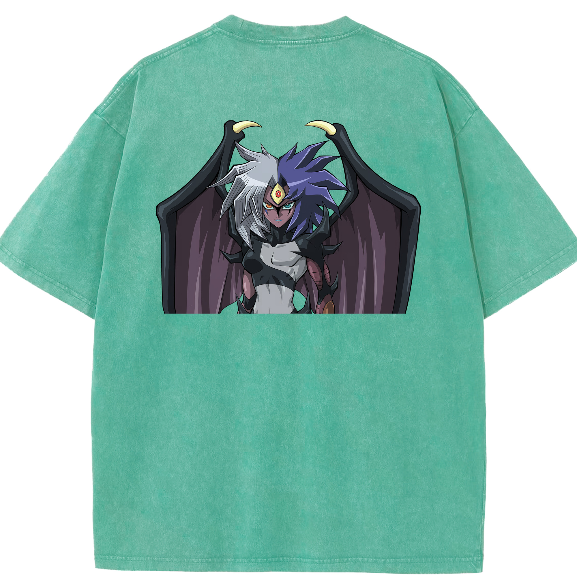 （画像用） 遊☆戯☆王 Yu-Gi-Oh! 綿100% ヴィンテージ風 半袖Tシャツ（背面プリント）